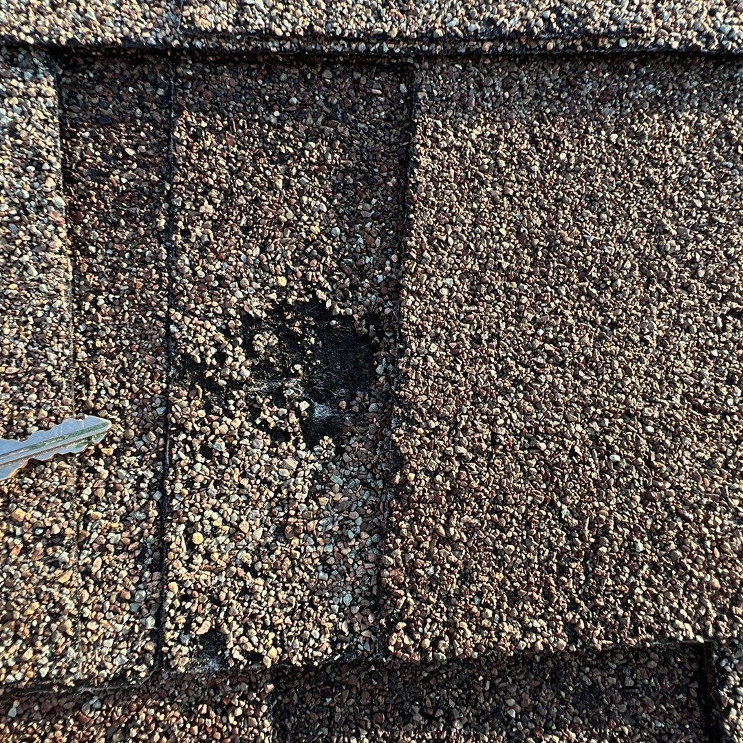 Storm Damage to residential roof